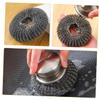 DECOMELODY Stainless Steel Grill Brush Dish Scrubber Brush for Grills Pots Non-Scratch Steel Wool Pad view 3