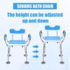 feneihe Shower Chair for Inside Shower, Shower Chair for Elderly and Disabled, Shower Stool with Arm and Back, Height Adjustable Shower Chair with Non-Slip Feet, 330 lbs Heavy Duty Shower Seat for Se view 4