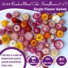 Edible Mixed Color Dried Flowers, 70 Pcs Food Grade Edible Flowers view 2