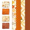 Aobkiat Fall Thanksgiving Tissue Paper for Gift Bags,24 Sheets Pumpkin Maple Leaf Design Paper,Orange Wrapping Craft Paper for DIY, Autumn Harvest Present Packaging,15 x 20 Inch view 1