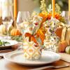Aobkiat Fall Thanksgiving Tissue Paper for Gift Bags,24 Sheets Pumpkin Maple Leaf Design Paper,Orange Wrapping Craft Paper for DIY, Autumn Harvest Present Packaging,15 x 20 Inch view 3