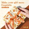 Aobkiat Fall Thanksgiving Tissue Paper for Gift Bags,24 Sheets Pumpkin Maple Leaf Design Paper,Orange Wrapping Craft Paper for DIY, Autumn Harvest Present Packaging,15 x 20 Inch view 4
