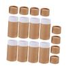 DIYEAH 8pcs Kraft Paper Tube Containers with Lids for Essential Oil Packaging Small Cardboard Tubes for Perfume Bottles Mailing and Craft Storage view 1