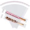 300PCS Pretzel Rod Bags 2x10 Inches - Clear Self Sealing Cellophane Bags, Resealable Cookie Bag Pretzels Individual Bag 2x10 Inches with Seal for Packaging ICY Candy Treat Popsicle Cookies view 1
