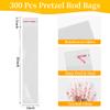 300PCS Pretzel Rod Bags 2x10 Inches - Clear Self Sealing Cellophane Bags, Resealable Cookie Bag Pretzels Individual Bag 2x10 Inches with Seal for Packaging ICY Candy Treat Popsicle Cookies view 2