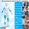 Chilmax Elbow Ice Pack Wrap Compression Sleeve Pain Relief, Tennis Elbow & Golfers Arm Cold Hot Packs Brace,Reusable Gel Ice Sleeve for Knee Calf Ankle Thigh Injurie,Fits Left/Right (XL) view 2
