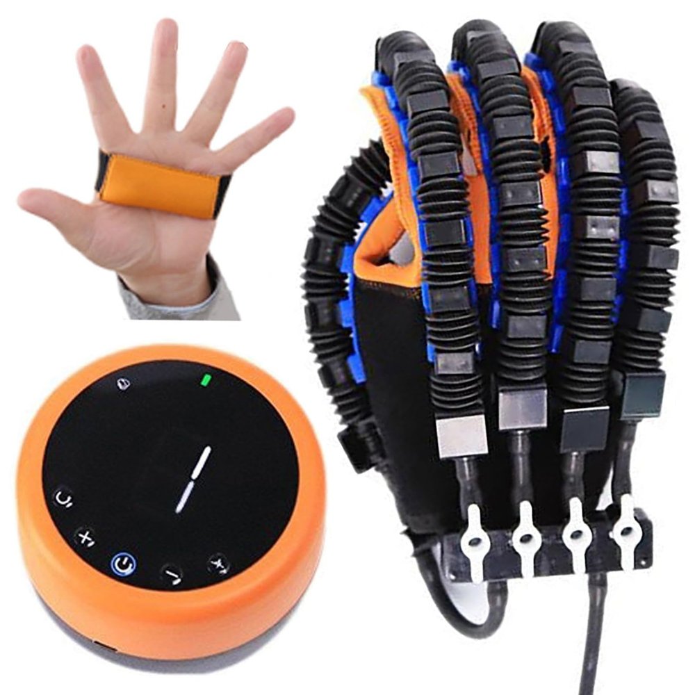 GOURIXIN 2025 Rehabilitation Robot Gloves, Hand Function Training Device Rechargeable Finger Trainer Stroke Glove, 5 Exercise Modes, Robotic Hand Glove for Stroke Rehab
