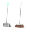FOMIYES Ergonomic Dust Pan Handle Broom and Dustpan Set Soft Bristles for Efficient Cleaning Standing Dustpan view 1