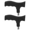 COLLBATH 2pcs Durable Cane Handles for Elderly Skid Walking Versatile Crutch Accessories with Modern Design Broad Compatibility for Various Walking Sticks view 1