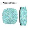 Gomyblomy Teal Spots Print Drive Walker Accessories Washable Protective Rollator Walker Seat and Backrest Covers Soft Breathable Walker Seat Covers for Seniors Women view 2