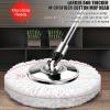 HSDXBA Spin Mop and Bucket with 5 Extra Pads Self-Cleaning Self-Wringing System Telescopic Spin Wet & Dry Mops for Cleaning Hardwood Laminate Tile Floors,Silver view 4