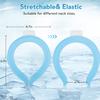2PCS dr Chilly ice Ring Neck Cooling Tube with Cold Insulated Bag,Reusable Ice Neck Ring Wearable Body Cooler Products for Summer Heat iceringneckcooler (Light Green) view 2
