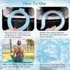 2PCS dr Chilly ice Ring Neck Cooling Tube with Cold Insulated Bag,Reusable Ice Neck Ring Wearable Body Cooler Products for Summer Heat iceringneckcooler (Light Green) view 4