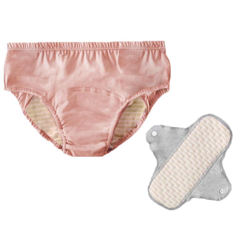 Adult Cloth Diaper, Leakproof Incontinence Underwear for Women Men, High Absorption, Washable, Reusable, Swim Diapers for Elderly, Disabled, Postpartum and Bedridden (A- Pink-Women,Large)