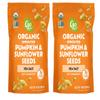 2 Pack Go Raw Organic Sprouted Pumpkin & Sunflower Seeds, 22 oz (2), Sea Salted, Keto, Kosher, Superfood view 1