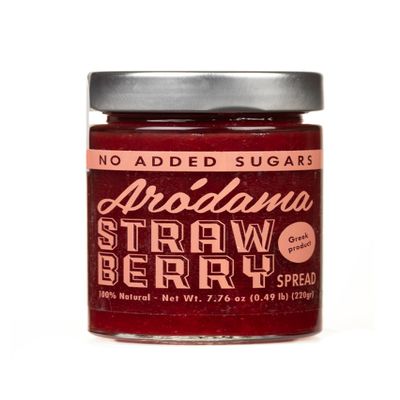 ARODAMA PREMIUM GREEK MARMALADE (JAM, SPREAD) NO SUGAR ADDED, 7.8 OZ/ 220 GRS CRETAN PRODUCT 100% NATURAL NO PRESERVATIVES OR ADDITIVES (STRAWBERRY NO SUGAR ADDED, SINGLE JAR)