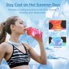 2PCS dr Chilly ice Ring Neck Cooling Tube with Cold Insulated Bag,Reusable Ice Neck Ring Wearable Body Cooler Products for Summer Heat iceringneckcooler (White) view 4