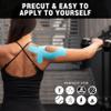 Kinesiology Tape for Shoulder | Waterproof, Sticks 7 Days, Precut Synthetic Material | K Tape for Shoulder Pain Relief & Support - Knees, Lower Back Pain, & Achilese (10 PCS | Nude) view 3