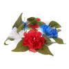 Cabilock Artificial Floral Candle Wreath Realistic Flower Centerpiece for Dining Tables Parties Weddings Elegant Candle Holder Decor for Seasonal Celebrations Home Office Spaces view 1