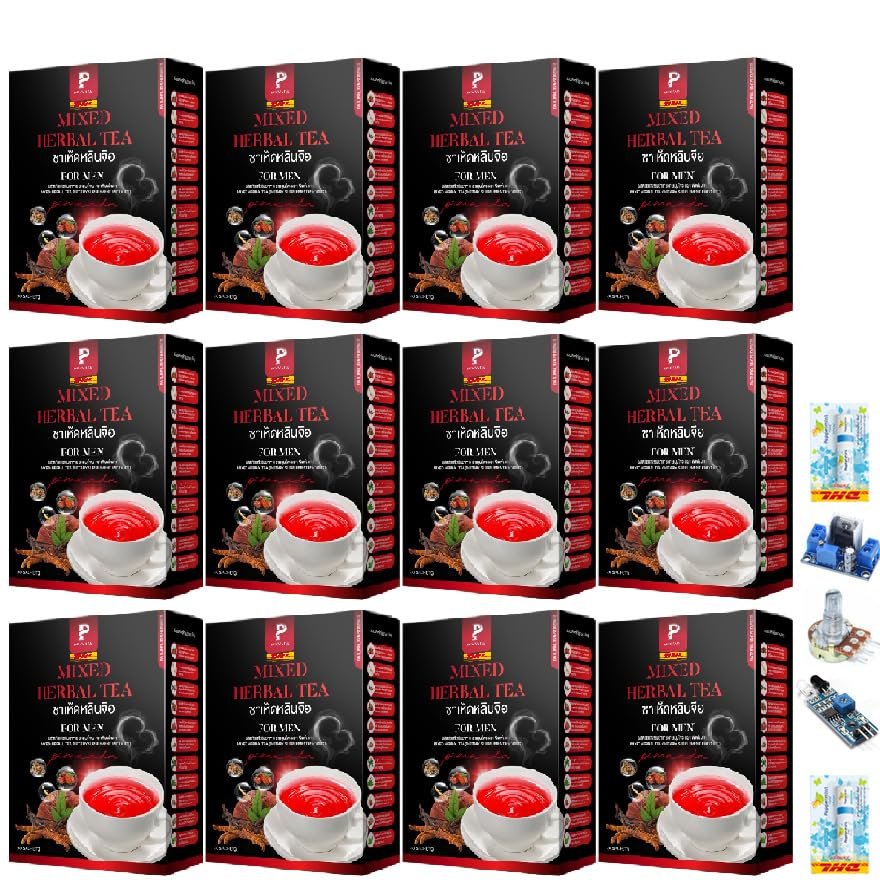 Fragrant Delicious Roasted Much Mellow Pimnada Mixed Tea Blend 30 Sachets/Box (180g) Fruit Snack Set 12 D321 By Thaigiftshop [Get Free Tomato Facial Mask]