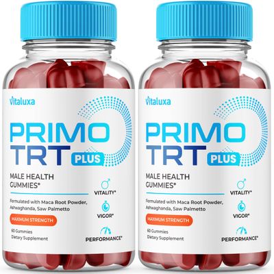 (2 Pack) Primo TRT Gummies, Primo TRT Advanced Performance Blend Supplement, PrimoTRT Try Prime Gomitas Maximum Strength for Males Support for Overall Health Wellness All Natural Ingredients (120 Ct)