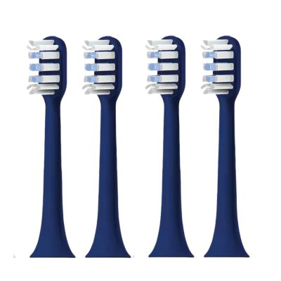 Electric Toothbrush Accessory Toothbrush Head. Compatible with MiJIA T301/T302/T501/T501C Sonic Electric Toothbrushes(4 Blue Brush Heads)