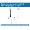 Electric Toothbrush Accessory Toothbrush Head. Compatible with MiJIA T301/T302/T501/T501C Sonic Electric Toothbrushes(4 Blue Brush Heads) view 4