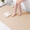 Lifup Bathtub and Shower Mats, Non Slip Quick Drying Mat for Bathroom, Free to Cut Khaki 35.4" x 47.2" view 2