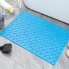 Lifup Shower Mat Suction Cups & Drain Holes Non Slip Bath Mat Quick Drying Bathtub Mats Blue 20.5" x 21.3" view 1