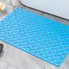 Lifup Shower Mat Suction Cups & Drain Holes Non Slip Bath Mat Quick Drying Bathtub Mats Blue 20.5" x 21.3" view 2