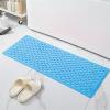Lifup Shower Mat Suction Cups & Drain Holes Non Slip Bath Mat Quick Drying Bathtub Mats Blue 20.5" x 21.3" view 3