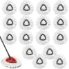 16Pack Spin Mop Replacement Heads,100% Microfiber Mop Head Replacement Compatible with Triangle Spin Mop, 360 Degree Spin Mop Refill for Easy House Cleaning Floor Mopping view 1