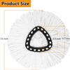 16Pack Spin Mop Replacement Heads,100% Microfiber Mop Head Replacement Compatible with Triangle Spin Mop, 360 Degree Spin Mop Refill for Easy House Cleaning Floor Mopping view 2
