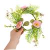 ABOOFAN Spring Candle Rings with Artificial Flowers for Pillars Wedding Centerpieces and Home Decor Reusable Floral Arrangements for Table and Window view 4