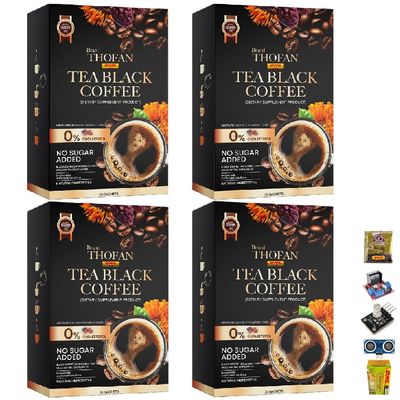 30 Bags/Box Delicious Fruit Snack Intense Mush Mellow THOFAN Black Coffee Tea (of 4) By Beautygoodshop [Get Free For You Beauty Gifts]