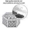 Grcfumo 12 Pcs Hollow Out Hexagon Candy Boxes, Wedding Favor Boxes, Plastic Candy Case Container for Christmas Birthday Party Decoration (Golden hexagon) (Silver hexagon) view 4