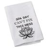 Lotus Women Spa Trip Tea Towel Spa Day Can't Fix This Mess Bathroom Towel Funny Housewarming Bachelorette Party Gift for BFF Sisters (Spa Day) view 1
