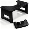 Yose Toilet Stool Foldable, 7 Inch Poop Stool for Bathroom, Toilet Stool Squat Adult, Thickened Bamboo Potty Stool with 400lb Support & Non-Slip Pads, for Better Bowel Health view 1