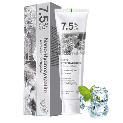 Hydroxyapatite Toothpaste, Deep Cleaning Toothpaste, Advanced Enamel Protection, Fluoride-Free Formula with Gentle Mint, Fresh Breath, Reduce Tooth Sensitivity