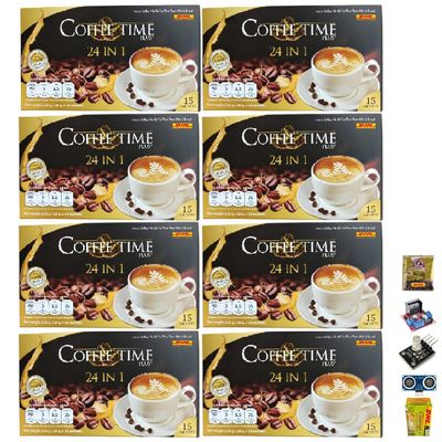 Arabica Mocha Rich Mellow Fruit Snack 15 Sachets/Box (225g) CoffeeTime Plus 24 in 1 Instant Coffee Mix Set 8 No0917891915 By Beautygoodshop [Get Free For You Beauty Gifts]