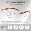 AQWANO 5 Pack Rimless Computer Reading Glasses 3.0 Blue Light Blocking, Lightweight & Comfortable Anti Glare/UV Magnifying Eyeglasses Readers for Women Men, 3.0 view 2
