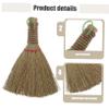 Hemobllo Handheld Natural Straw Broom Dust Brush for Indoor Cleaning Lightweight Portable Sweeping Tool for Floors Furniture and Beds Sturdy Construction for Home Use view 3