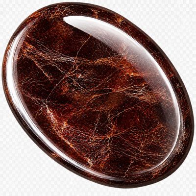 Natural Polished Thumb Palm Crystal for Meditation, Garnet Worry Stone for Stress Relief, Anxiety Support & Pocket Reiki Healing