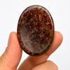 Natural Polished Thumb Palm Crystal for Meditation, Garnet Worry Stone for Stress Relief, Anxiety Support & Pocket Reiki Healing view 3