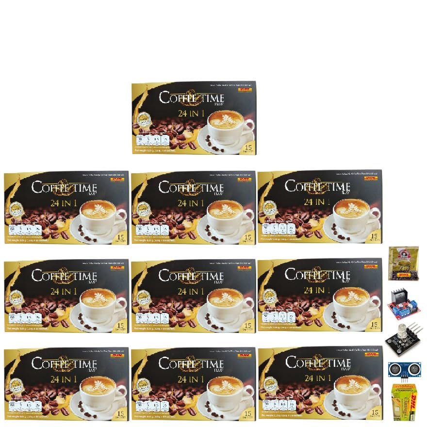 15 Sachets/Box (225g) CoffeeTime Plus 24 in 1 Instant Coffee Mix Arabica Mocha Rich Mellow Fruit Snack Set 10 No0887899695 By Beautygoodshop [Get Free For You Beauty Gifts]