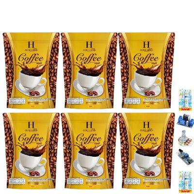 20 Sachets/Pack(300g) Delicious Mellow Intense Delicious Robusta Roasted Fruit Snack Sure Herb Coffee Instant Mix Set 6 A177 By Thaigiftshop [Get Free Tomato Facial Mask]