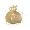 Cabilock 50Pcs Crown Decorative Paper Candy Boxes for Weddings Bridal Showers Showers Birthday Parties Luxurious Keepsake Favors with Intricate Floral Patterns view 2