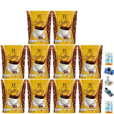 20 Sachets/Pack(300g) Sure Herb Coffee Instant Mix Delicious Mellow Intense Delicious Robusta Roasted Fruit Snack Set 10 C122 By Thaigiftshop [Get Free Tomato Facial Mask]