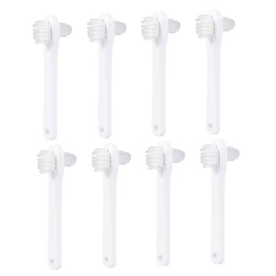 BELLIFFY 8pcs Double-Head Denture Brush Set Small Multi-Functional Toothbrush for Denture Cleaning Personal Use and Household Care