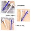 BELLIFFY 8pcs Double-Head Denture Brush Set Small Multi-Functional Toothbrush for Denture Cleaning Personal Use and Household Care view 3